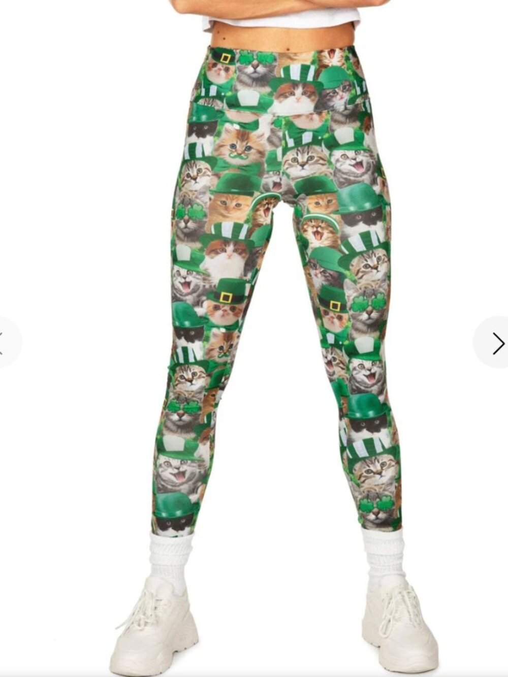 Tipsy Elves St. Catty's High Waisted fun Leggings Size XL